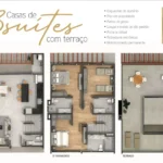 Plano arquitetônico da casa