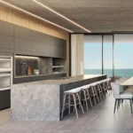 Cozinha moderna com ilha em openspace