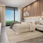 Suite 02: 23,40 m²  Banheiro: 6,25 m²