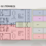 Plano dos Apartamentos 01 y 02 (TÉRREO)