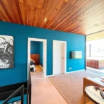 Entrada para os dois quartos e o terraço