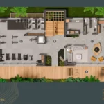 Casa Clareia. Planta térreo. #0011