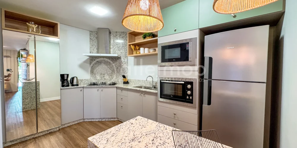 Cozinha com ilha em open space