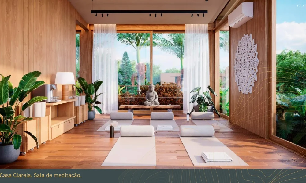 Casa Clareira. Sala de meditação. #0011