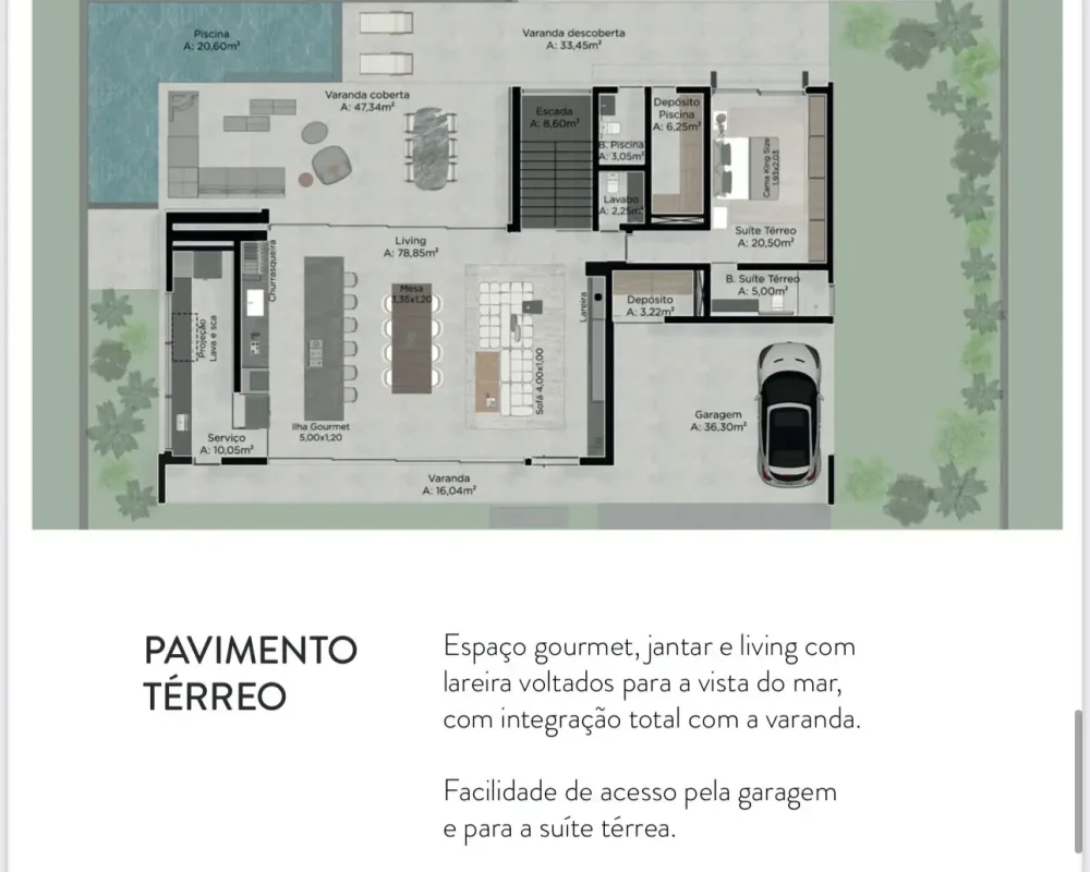 Pavimento Térreo da casa