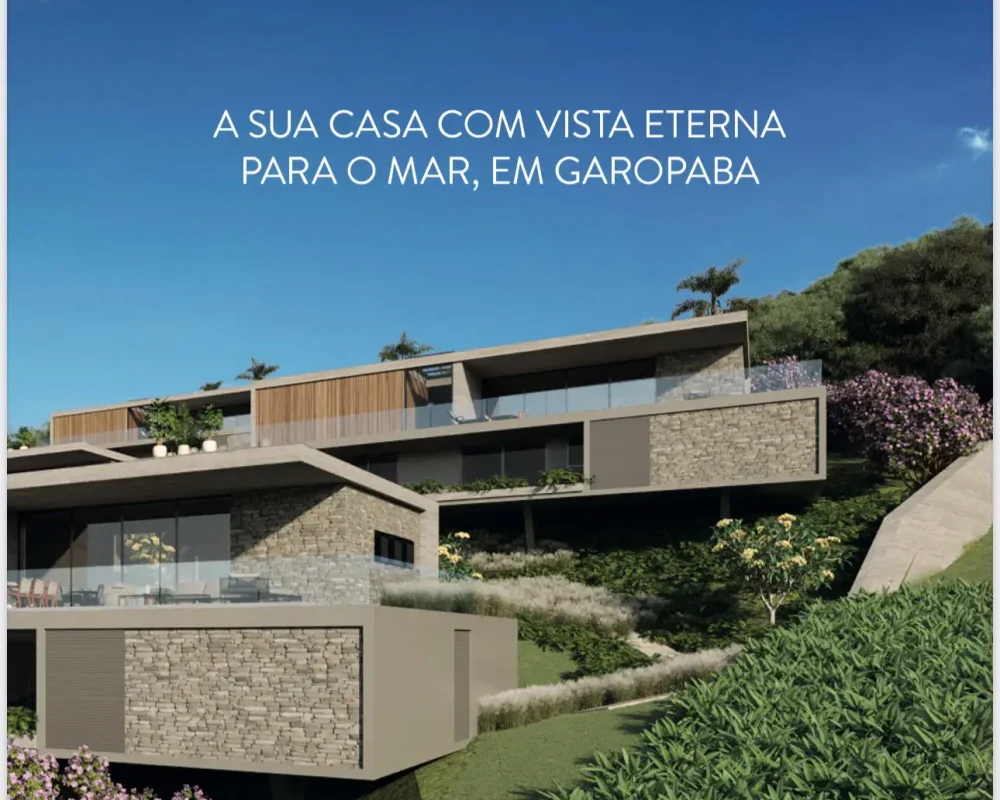 Casas com vista eterna para o mar, em Garopaba